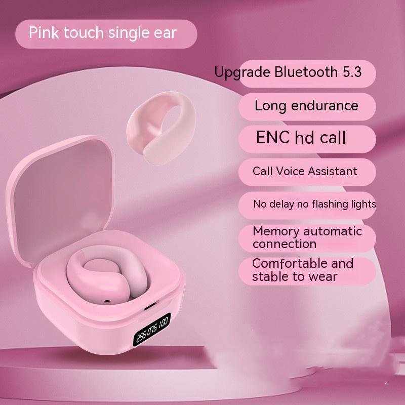 Private LED Digital Display Earclip Bluetooth Earphones - Image 4